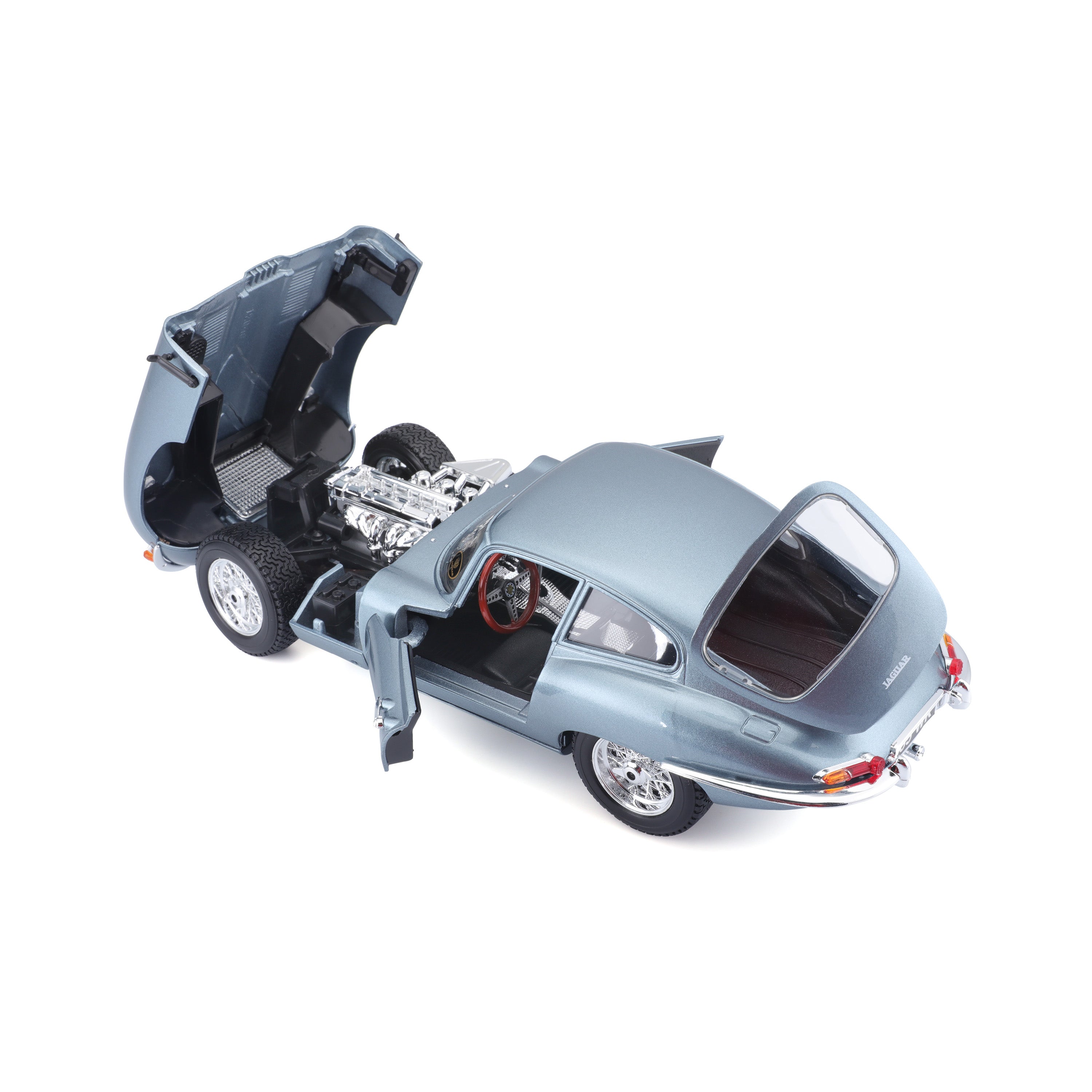 bburago-jaguar-e-type-coup-1-18-blu-chiaro-metallizzato image 5