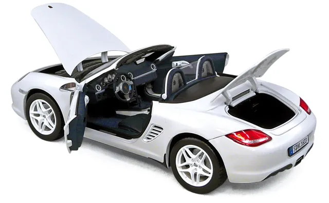 norev-porsche-boxster-2009-carrara-white-modellino-auto-1-18 image 1