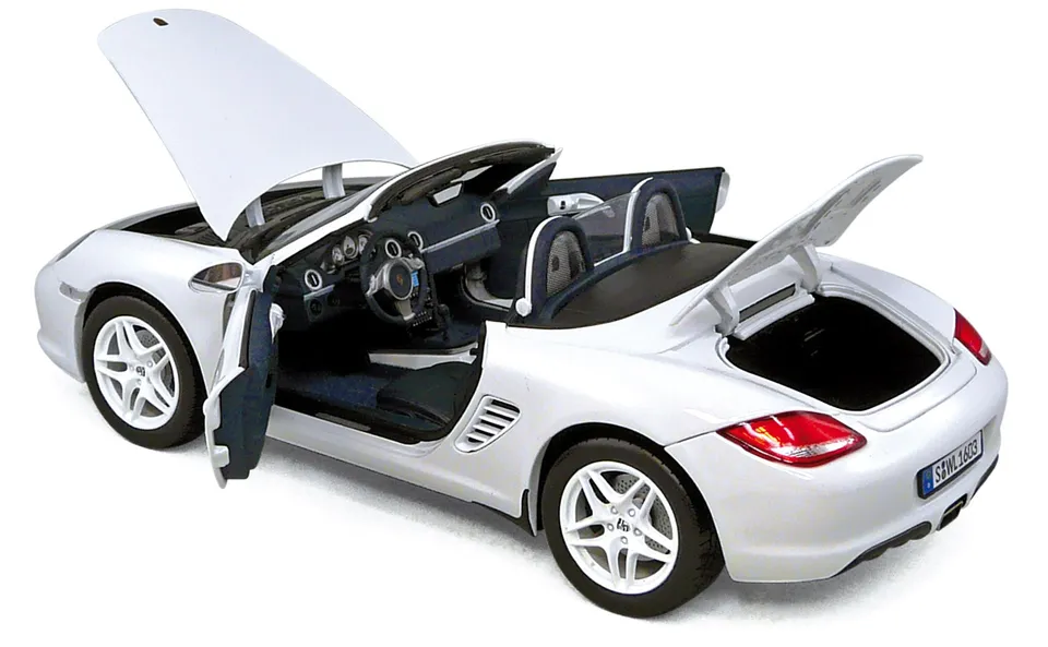 norev-porsche-boxster-2009-carrara-white-modellino-auto-1-18 image 1