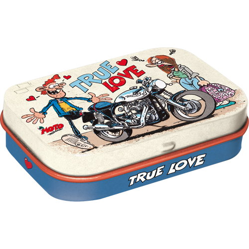nostalgic-art-motomania-true-love-scatolina-in-metallo-con-mentine-6-x-4-cm image 1