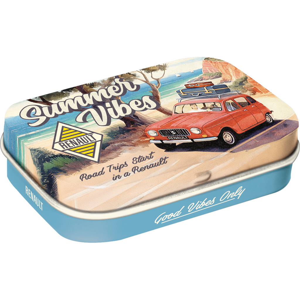 nostalgic-art-renault-summer-vibes-scatola-di-mentine-in-metallo-6x4x1-6-cm image 1