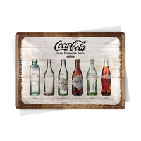 nostalgic-art-coca-cola-bottle-timeline-metal-card-10x14-cm image 2