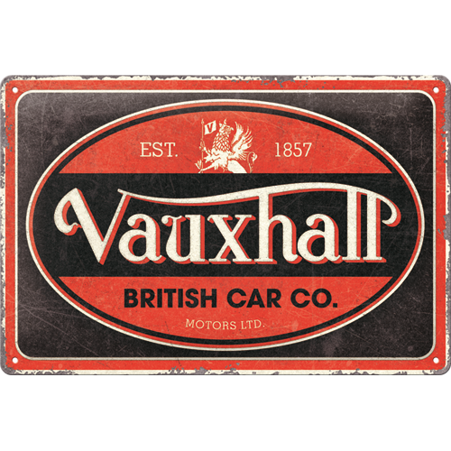 nostalgic-art-vauxhall-vintage-oval-insegna-in-metallo-20x30-cm image 1