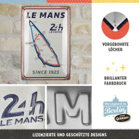 nostalgic-art-24h-le-mans-circuit-targa-in-metallo-20x30-cm image 3