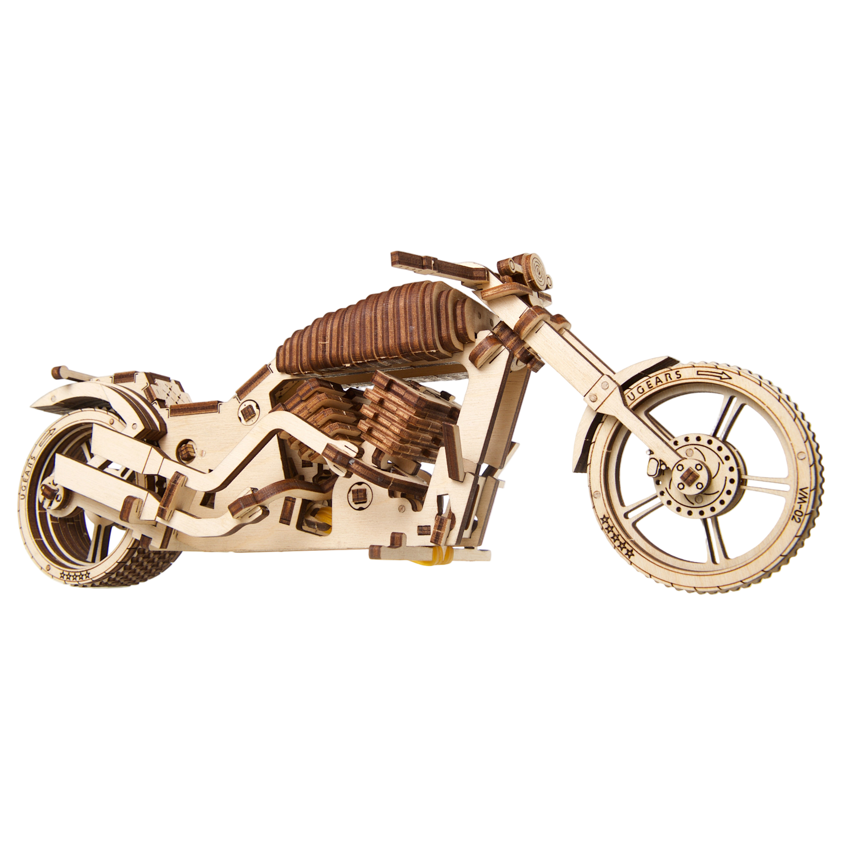 ugears-bike-vm-02-modellino-moto-cruiser-in-legno image 2