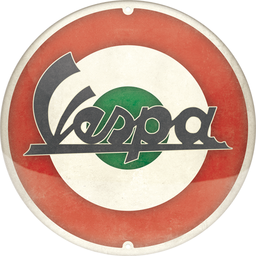 nostalgic-art-vespa-logo-italian-insegna-rotonda-in-metallo-35-cm image 1