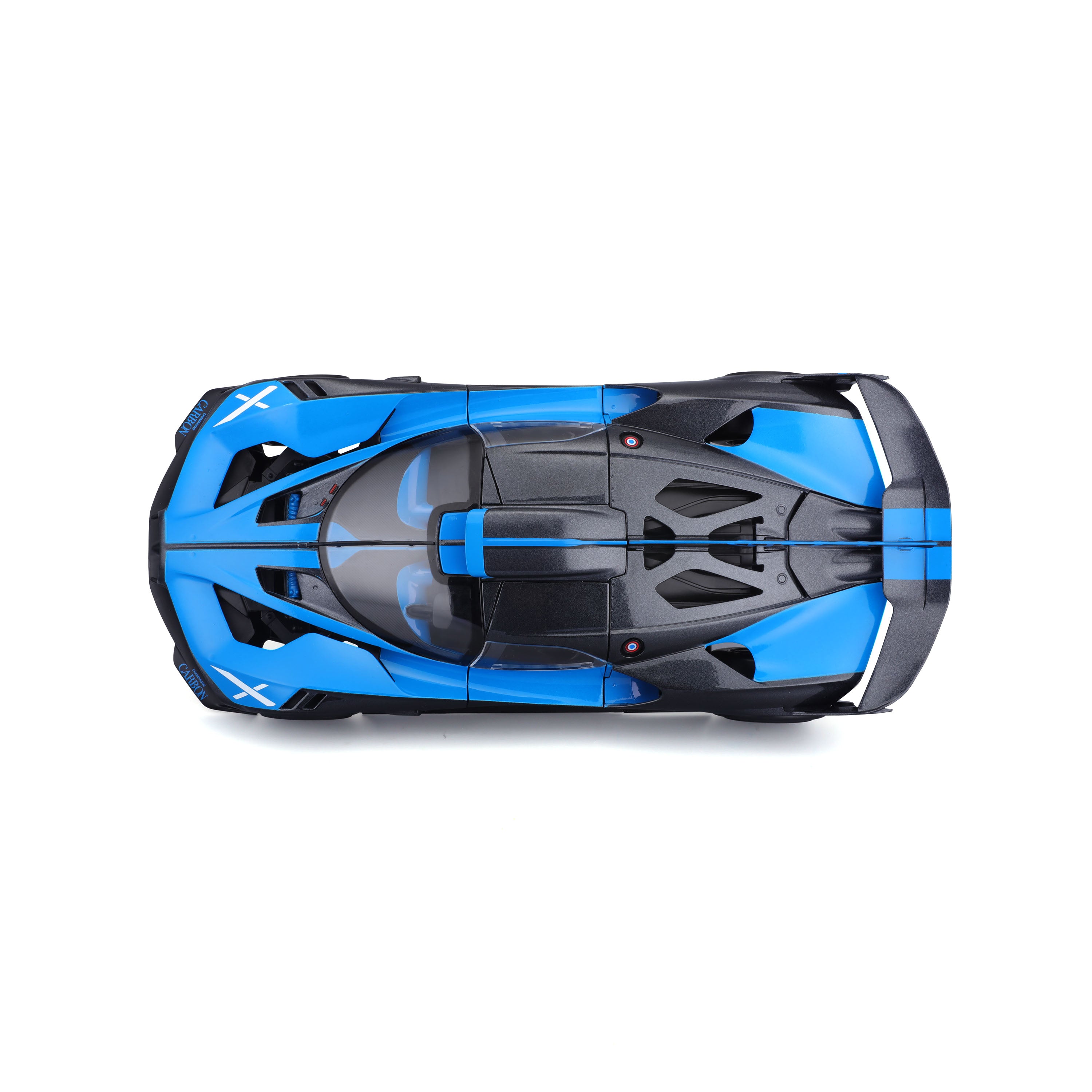 bburago-bugatti-bolide-scala-1-18-blu-e-nero image 8