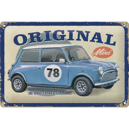nostalgic-art-mini-the-british-classic-targa-in-metallo-20x30-cm-2 image 1