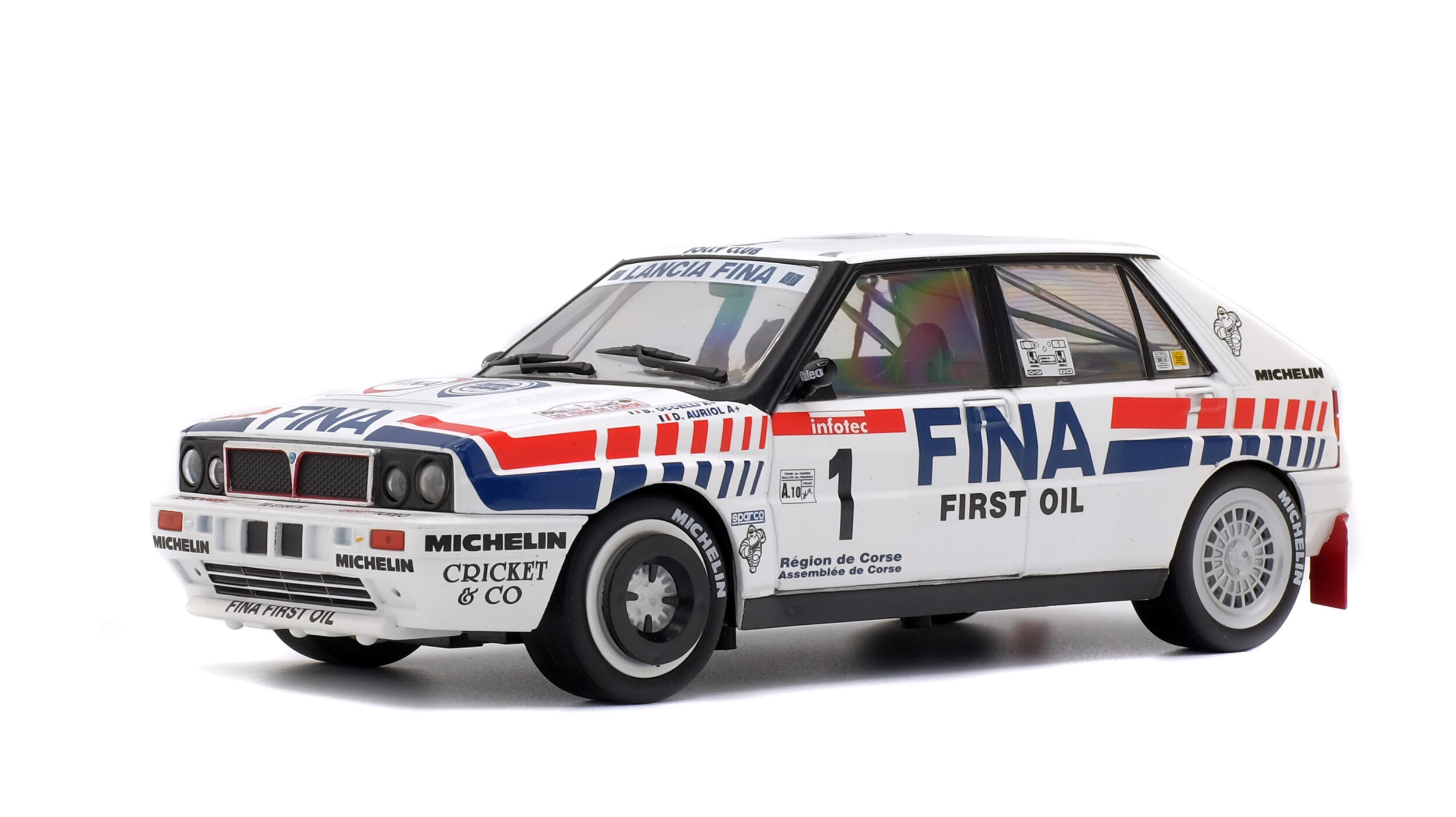 solido-lancia-delta-integrale-16v-1991-modellino-rally-1-18-tour-de-corse-d-auri image 2
