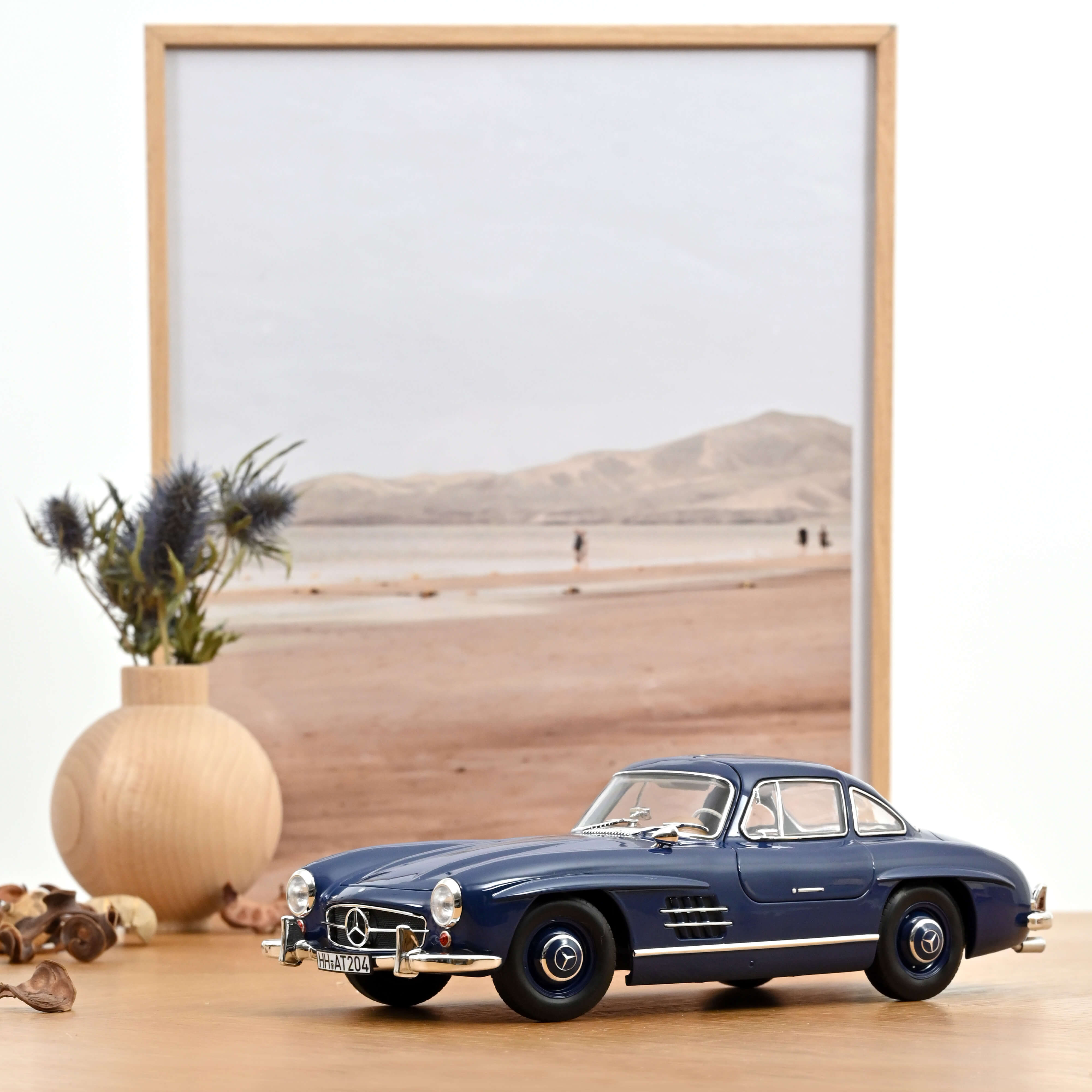 norev-mercedes-benz-300-sl-1954-bleu-modellino-auto-1-18 image 2