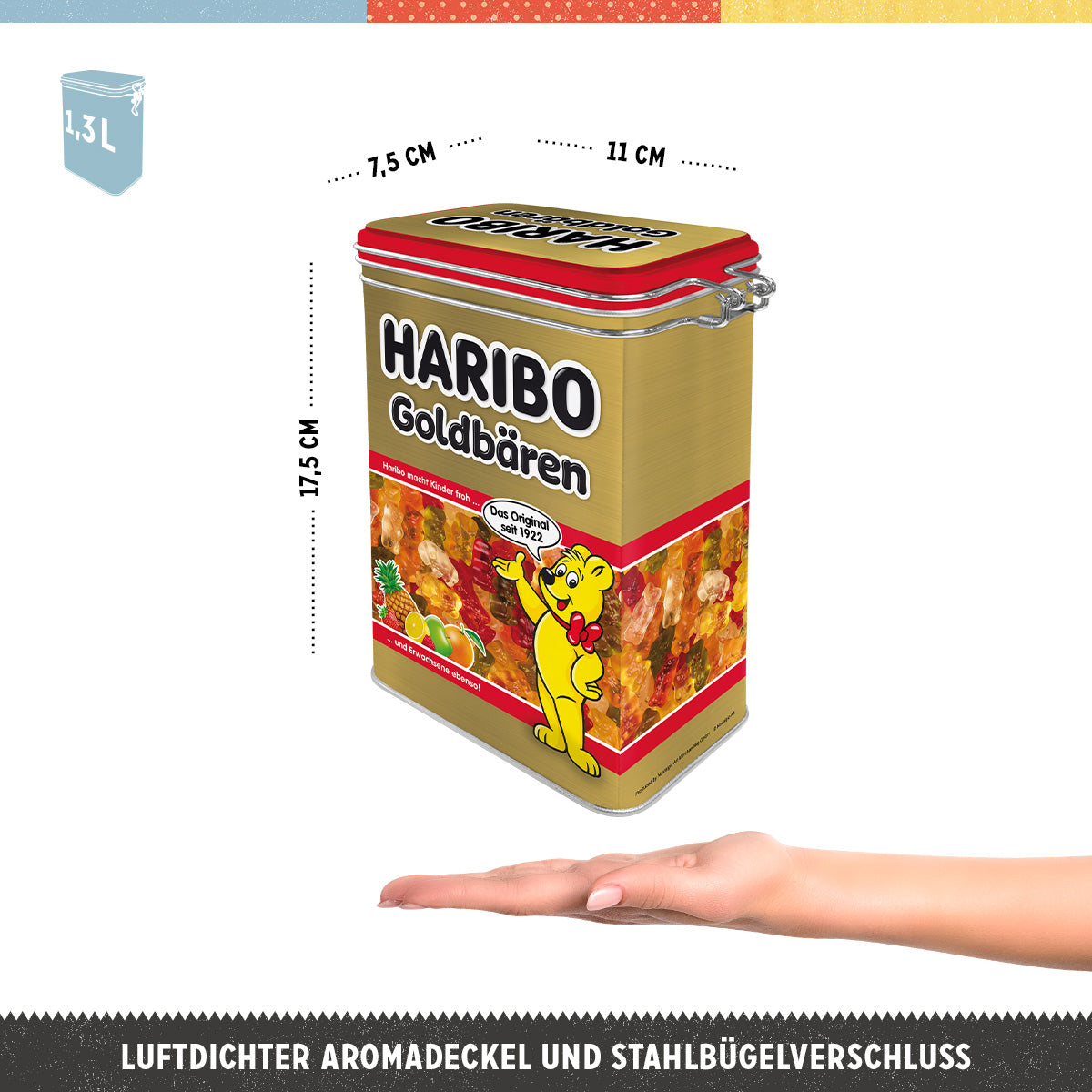 nostalgic-art-haribo-goldb-ren-packung-scatola-metallo-clip-top-7-5x11x17-5-cm image 3