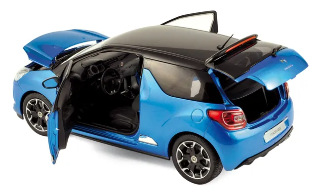 norev-citro-n-ds3-2011-belle-ile-blue-black-modellino-auto-1-18 image 1