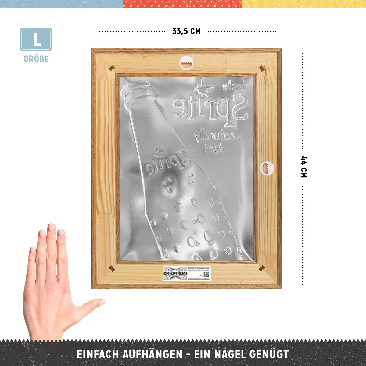 nostalgic-art-sprite-bottle-special-edition-cornice-n-frame-l-33-5x44-cm image 2