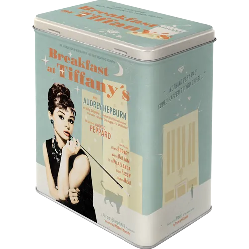 nostalgic-art-breakfast-at-tiffany-s-blue-scatola-latta-3-litri image 1