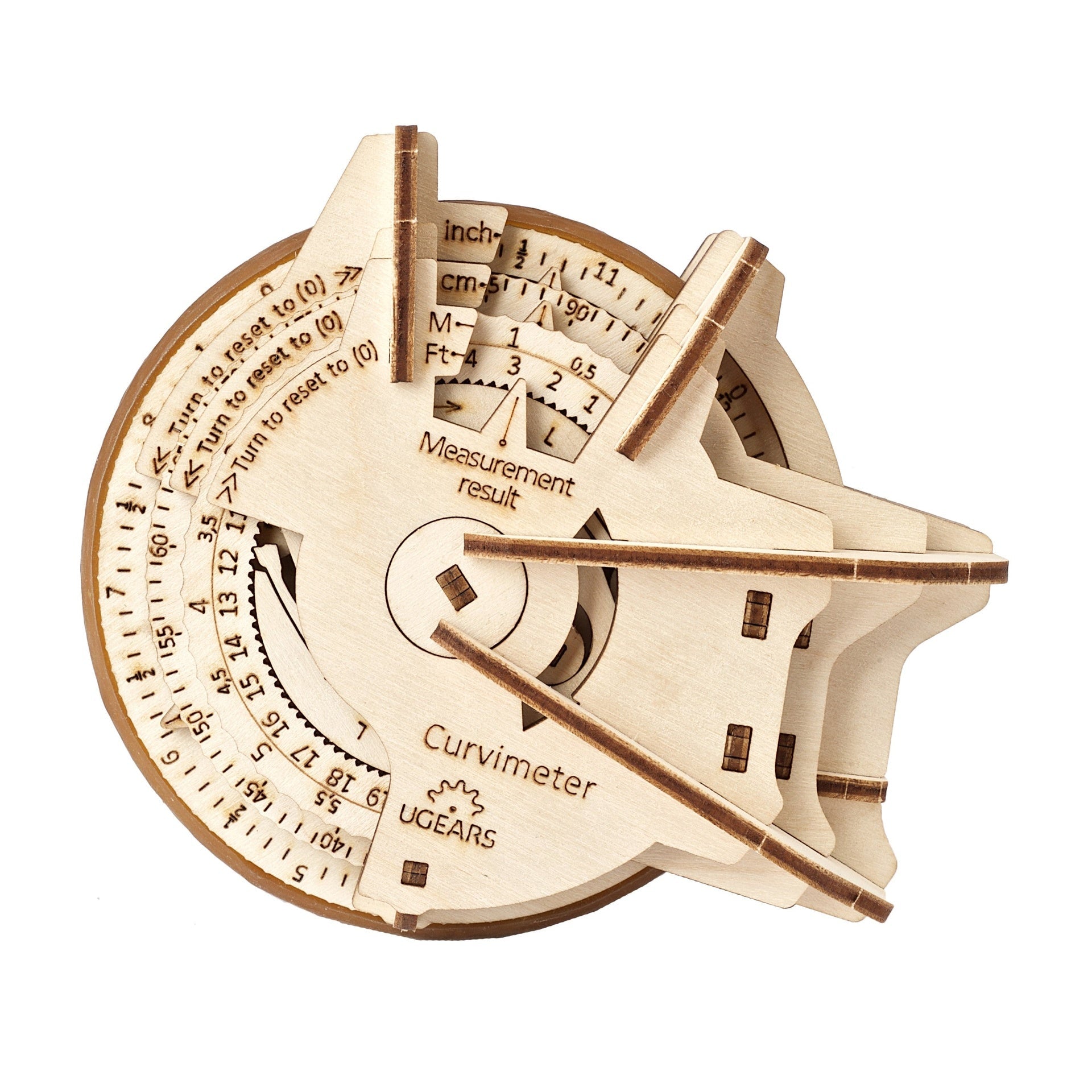 ugears-curvimeter-opisometro-meccanico-da-costruire image 1