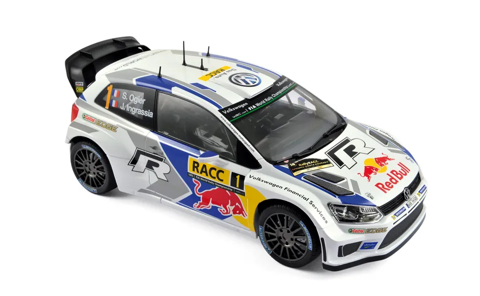 norev-vw-polo-r-wrc-2014-rally-catalogna-ogier-ingrassia-modellino-1-18 image 1