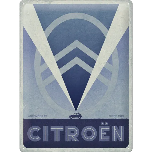 nostalgic-art-citroen-2cv-logo-blue-targa-in-metallo-30x40-cm-2 image 1