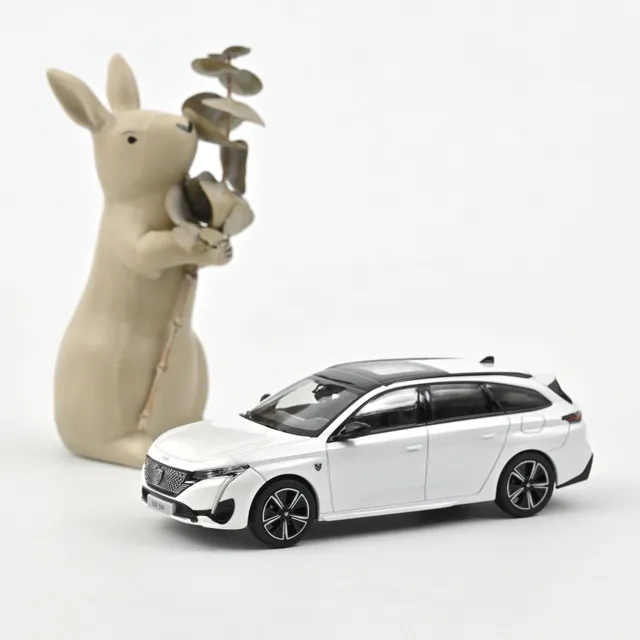 norev-peugeot-308-sw-gt-2021-modellino-auto-1-43-bianco-perla image 1