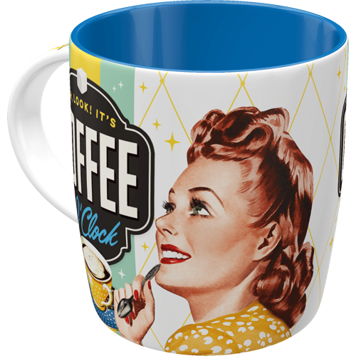 nostalgic-art-coffee-o-clock-tazza-in-ceramica-330-ml image 1
