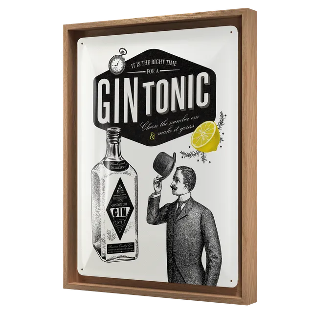nostalgic-art-gin-tonic-n-frame-l-edition-cor-cornice-rovere-33-5x44-cm image 1