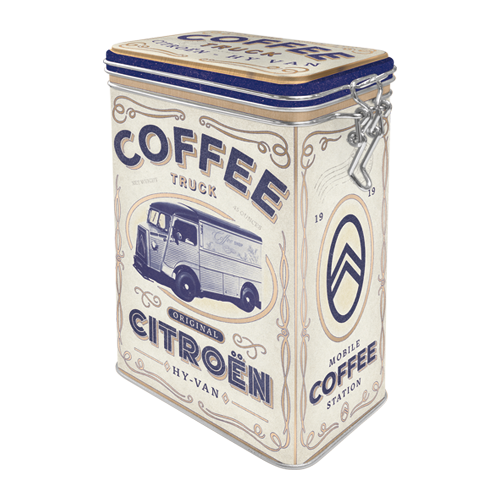 nostalgic-art-citroen-coffee-truck-scatola-metallo-clip-top-7-5x11x17-5-cm image 1