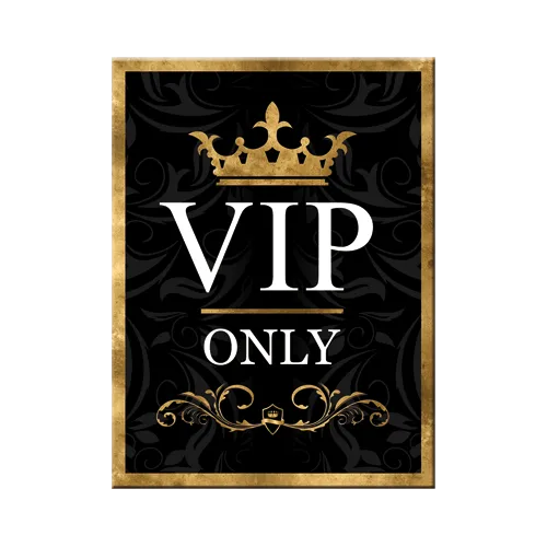 nostalgic-art-vip-only-magnete-da-frigorifero-in-latta-6x8-cm image 1