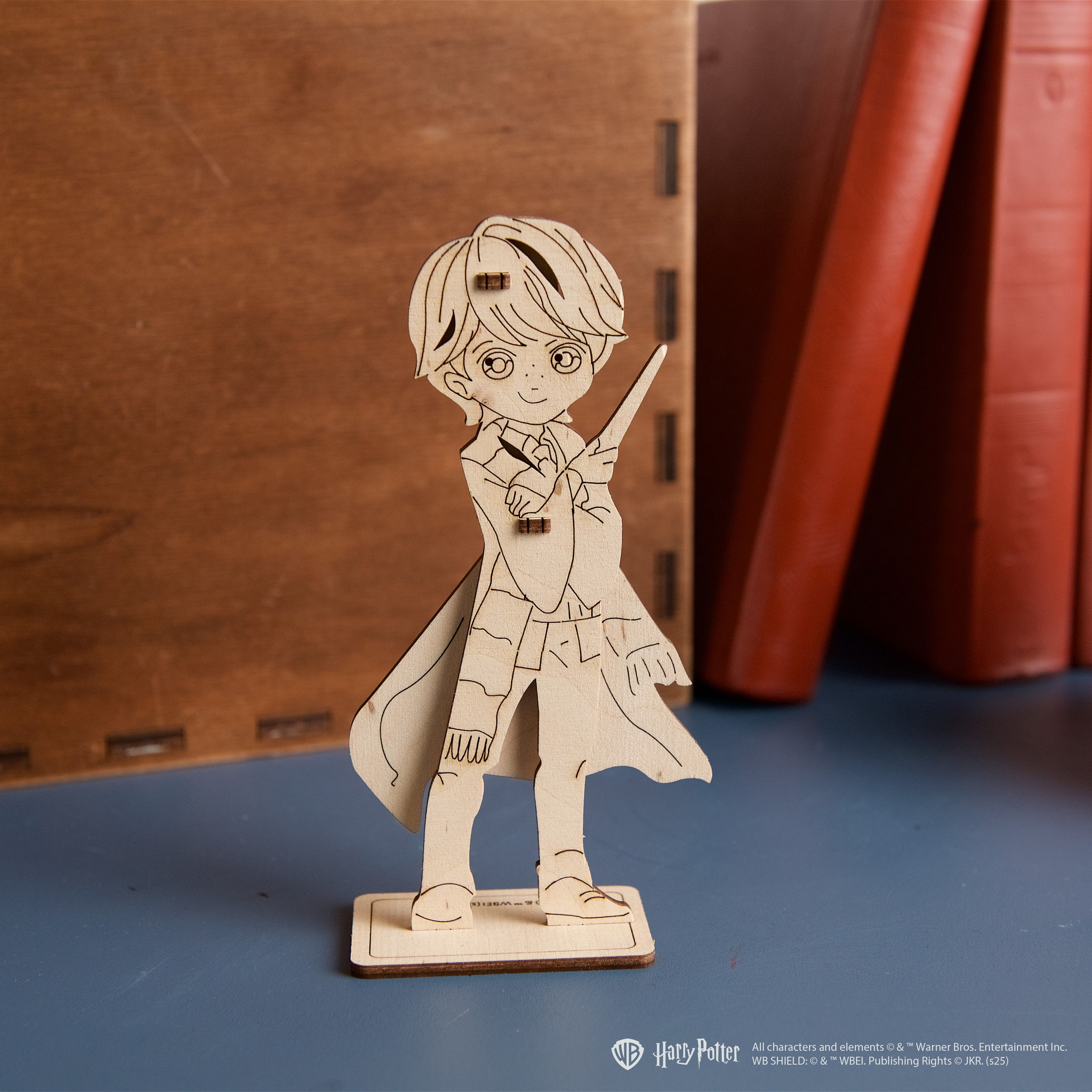 ugears-ronald-weasley-harry-potter-puzzle-3d-in-legno-da-colorare image 5