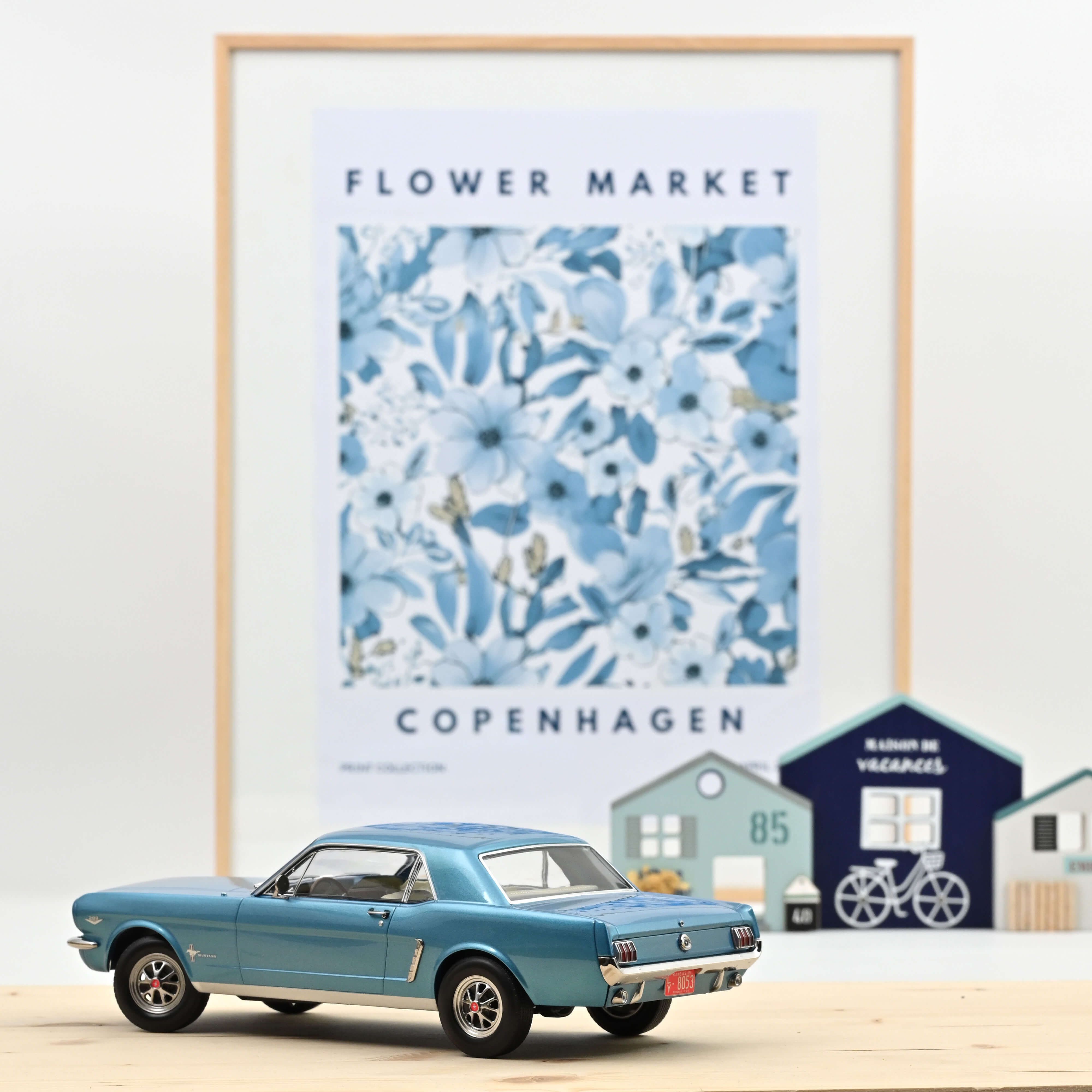 norev-ford-mustang-coup-1965-turchese-twilight-metallizzato-1-18 image 2