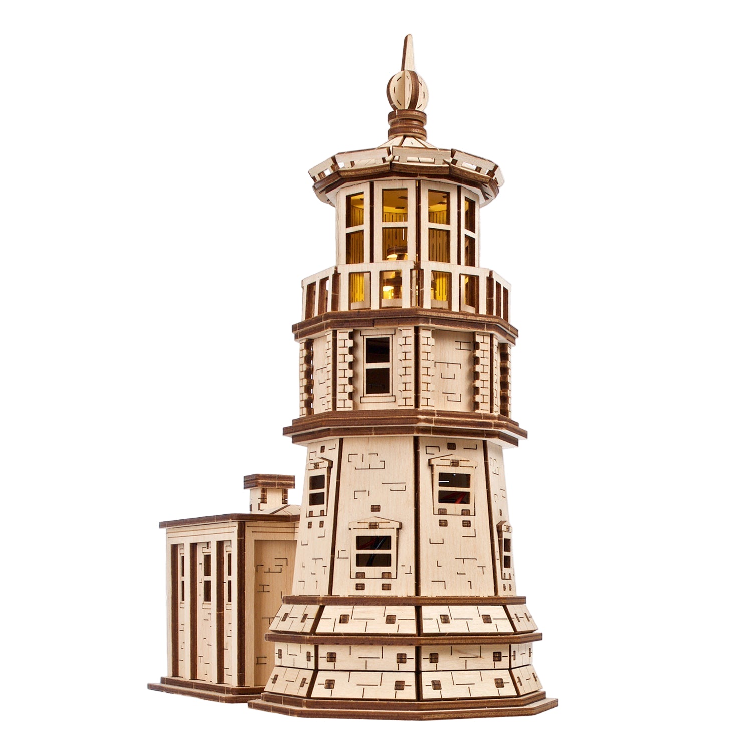 ugears-split-rock-lighthouse-faro-meccanico-in-legno-da-costruire-advanced-gears image 2
