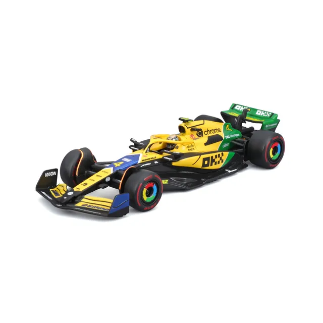 bburago-mclaren-f1-mcl38-lando-norris-4-gp-monaco-2024-senna-1-43-con-pilota-e-t image 1