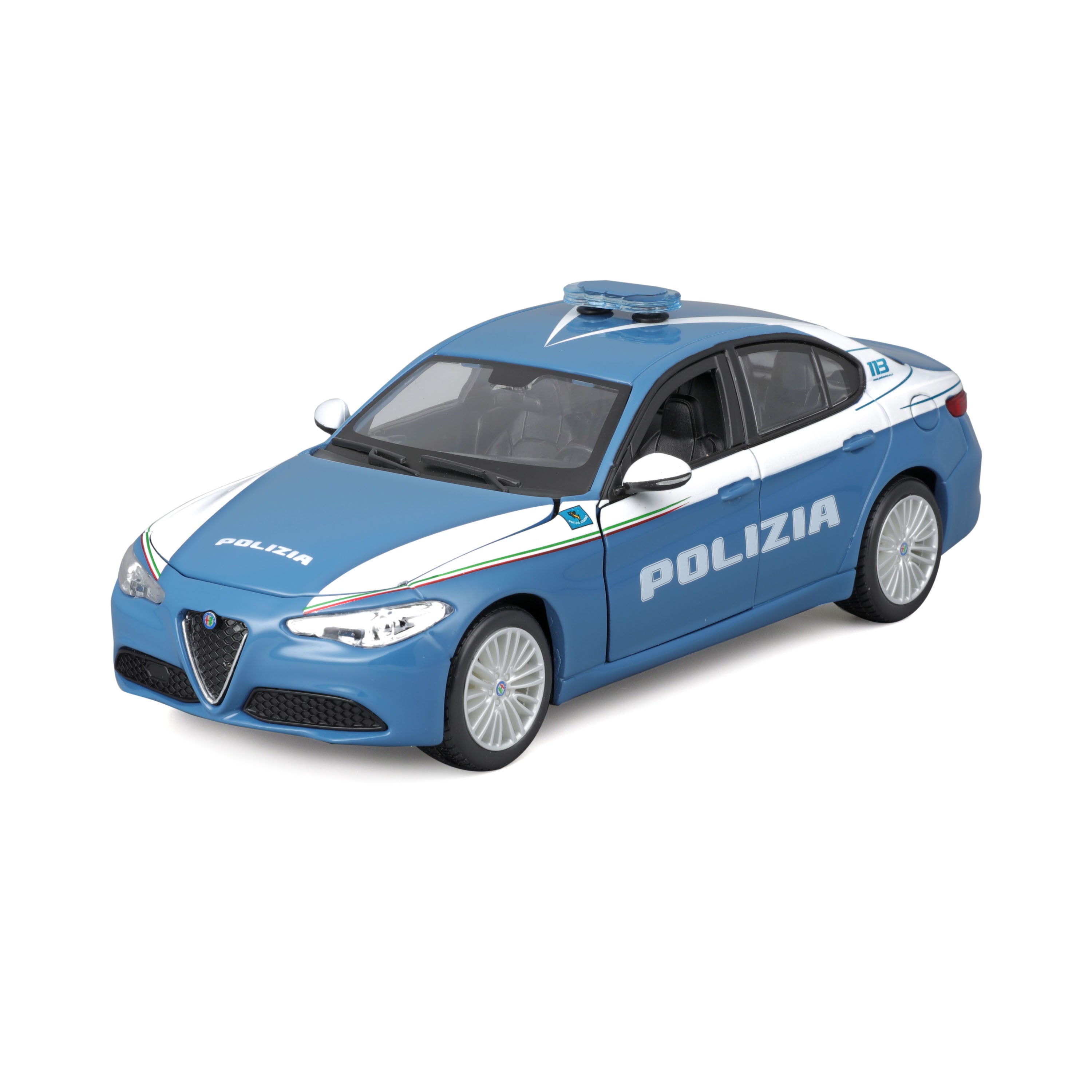 bburago-alfa-romeo-giulia-polizia-model-kit-1-24-da-costruire image 2