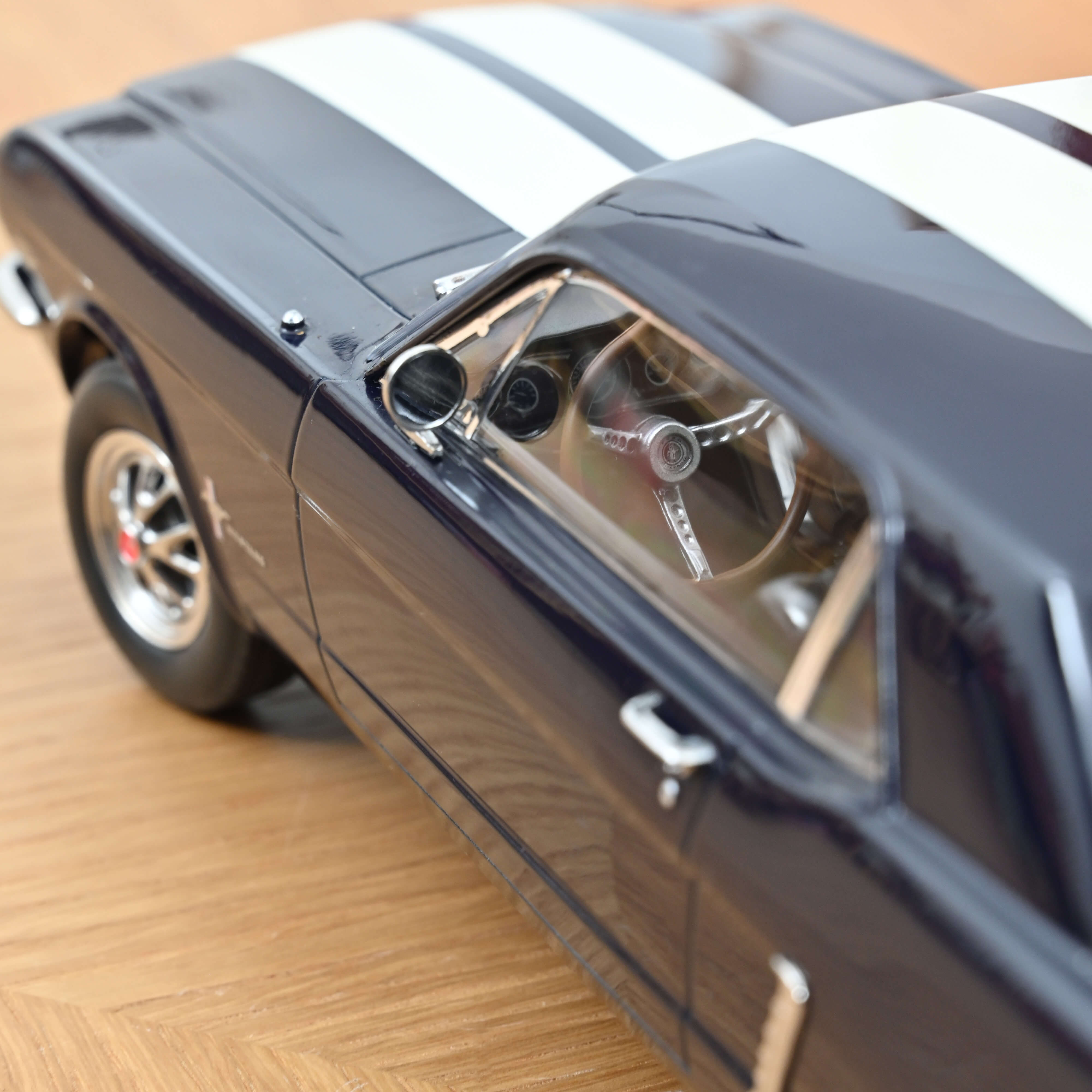 norev-ford-mustang-coup-1966-nightmist-blue-metallizzato-modellino-1-18 image 3