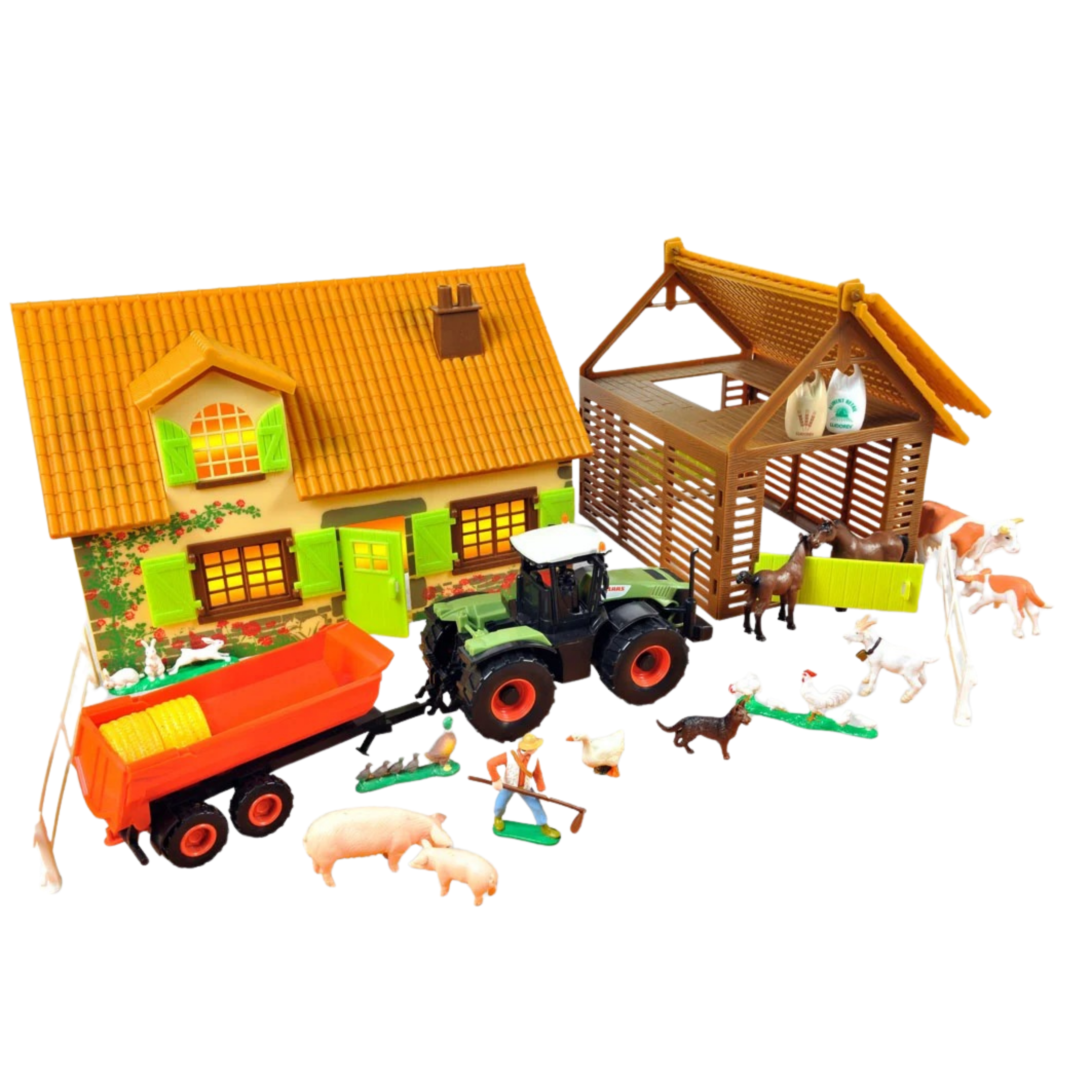 norev-une-journ-e-la-ferme-set-2-edifici-agricoli-modellino image 1