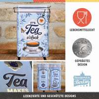 nostalgic-art-classic-tea-scatola-in-latta-con-coperchio-clip-7-5x11x17-5-cm image 2