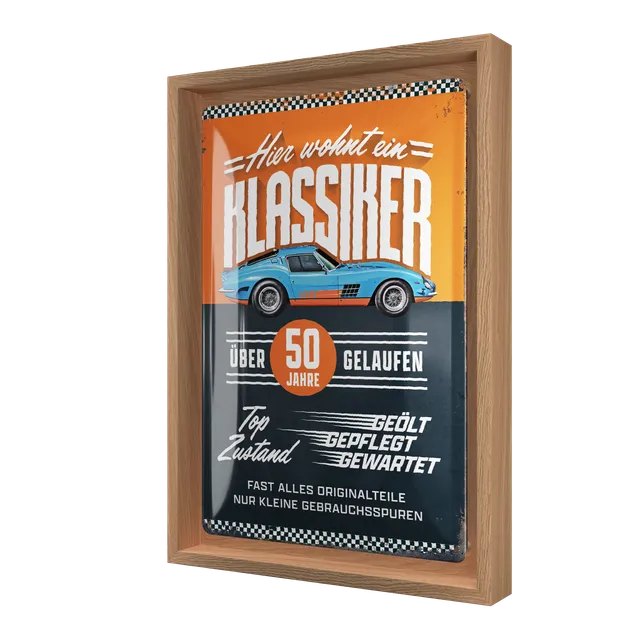 nostalgic-art-hier-wohnt-ein-klassiker-50-cornice-n-frame-m-24x33-5-cm image 1