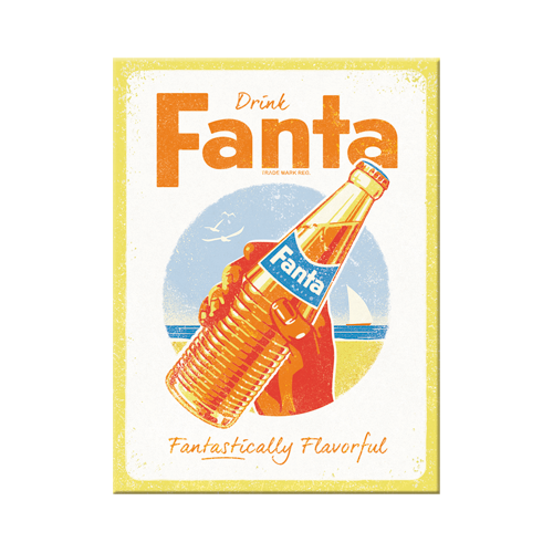 nostalgic-art-fanta-bottle-beach-magnete-da-frigo-in-latta-6x8-cm image 1