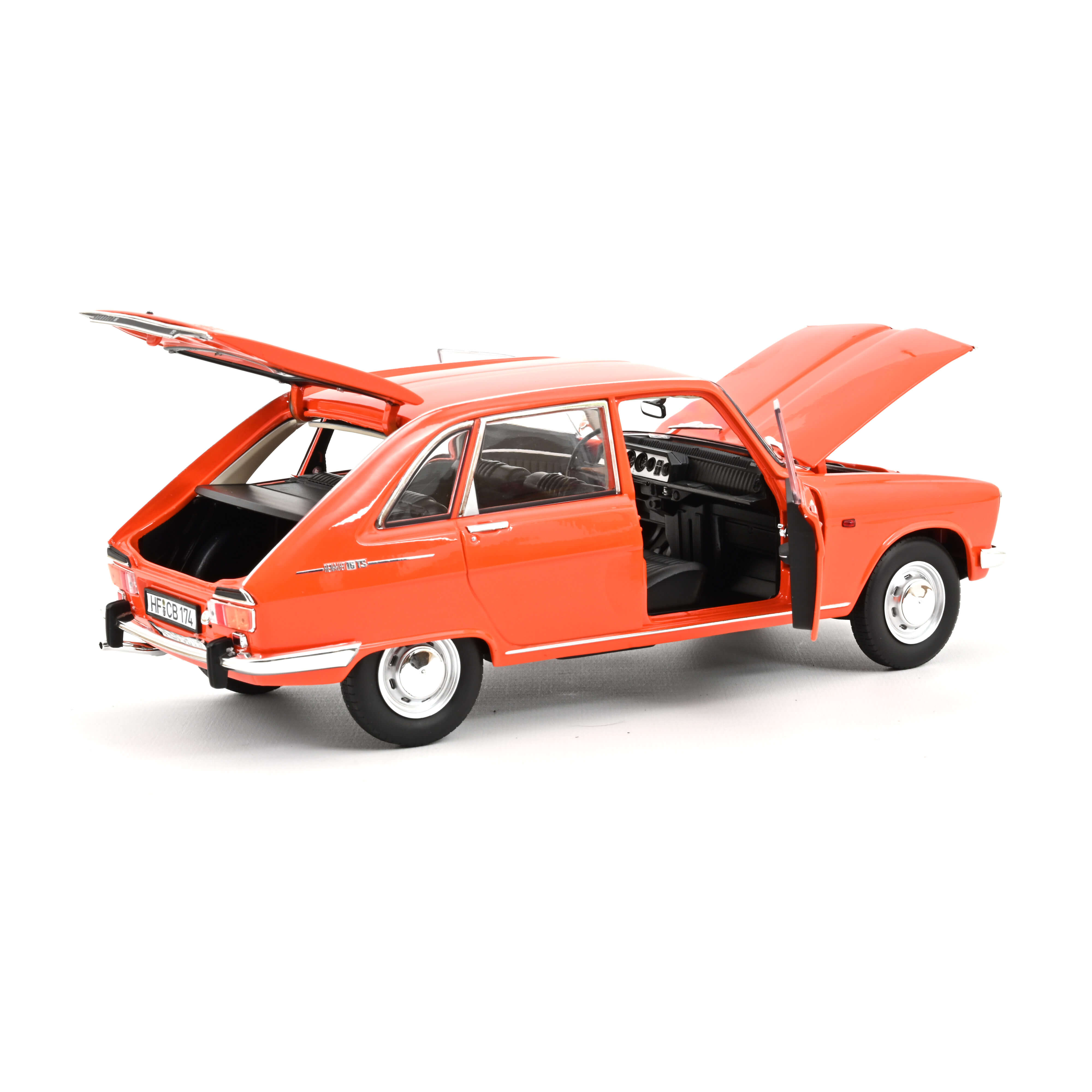 norev-renault-16-ts-1972-1-18-arancione-modellino-auto-d-epoca-da-collezione image 4