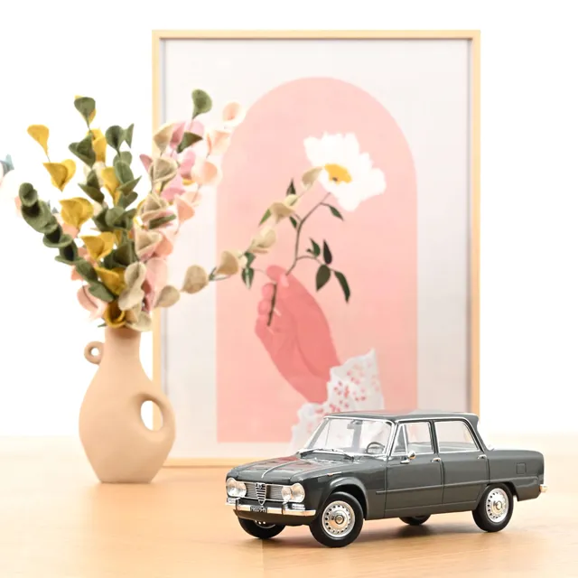 norev-alfa-romeo-giulia-ti-1964-modellino-auto-1-18-grigio-grafite-200-pcs image 1
