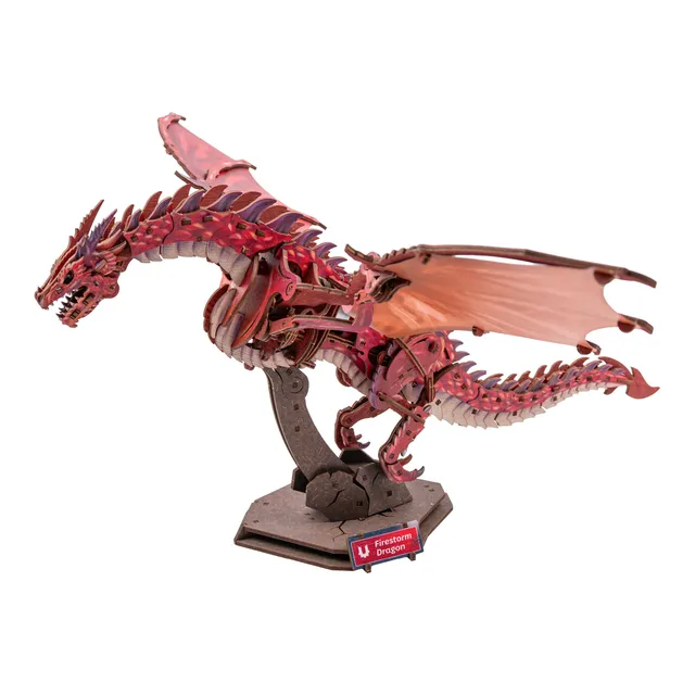 ugears-firestorm-dragon-modello-meccanico-drago-avanzato image 1