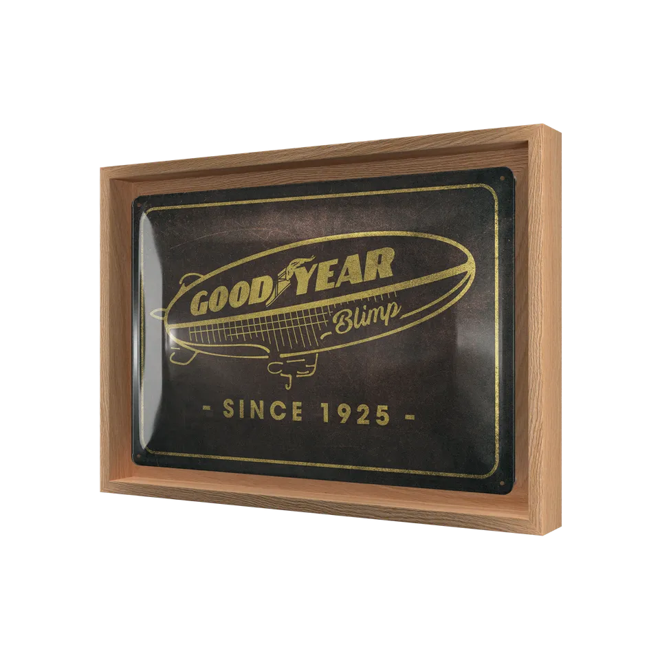 nostalgic-art-goodyear-blimp-since-1925-telaio-n-frame-m-edition-24x33-5-cm image 1