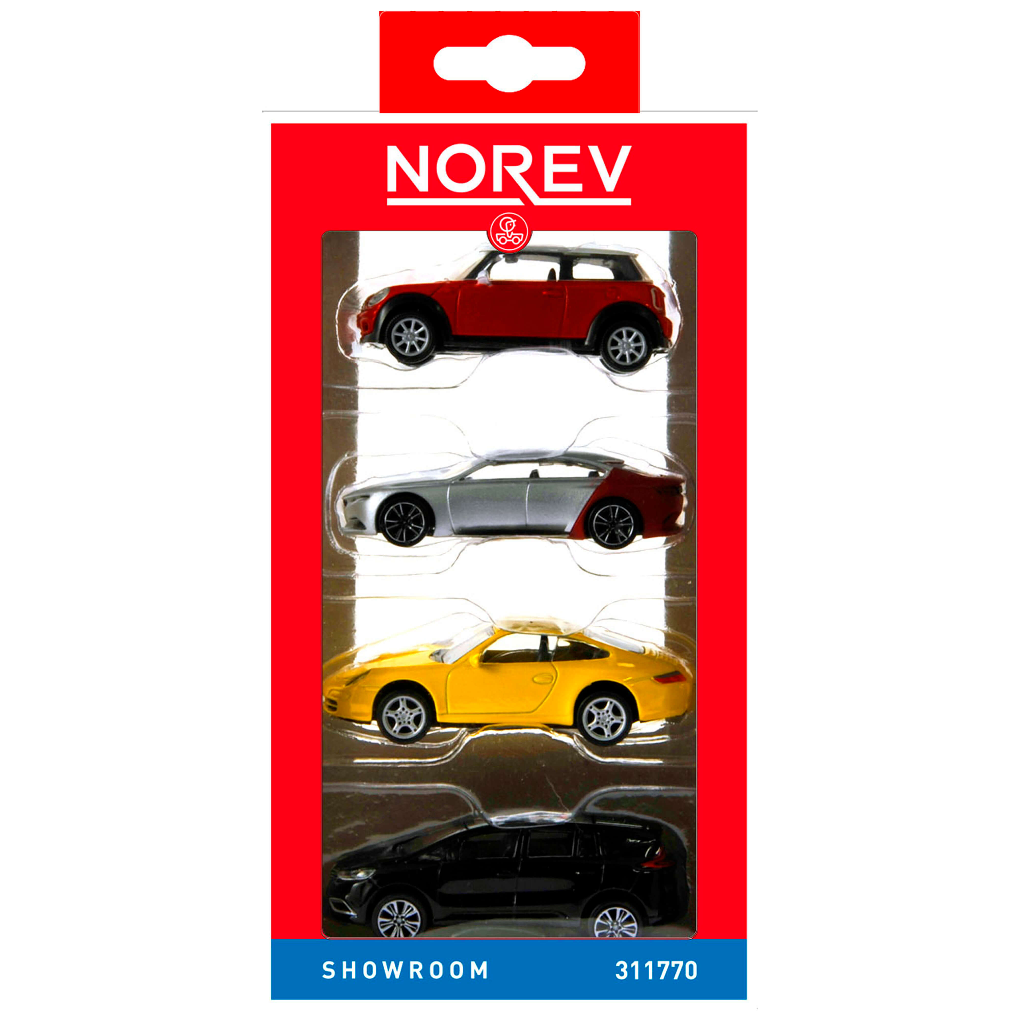norev-pack-4-pcs-showroom-1-64-set-modellini-auto-minijet image 2