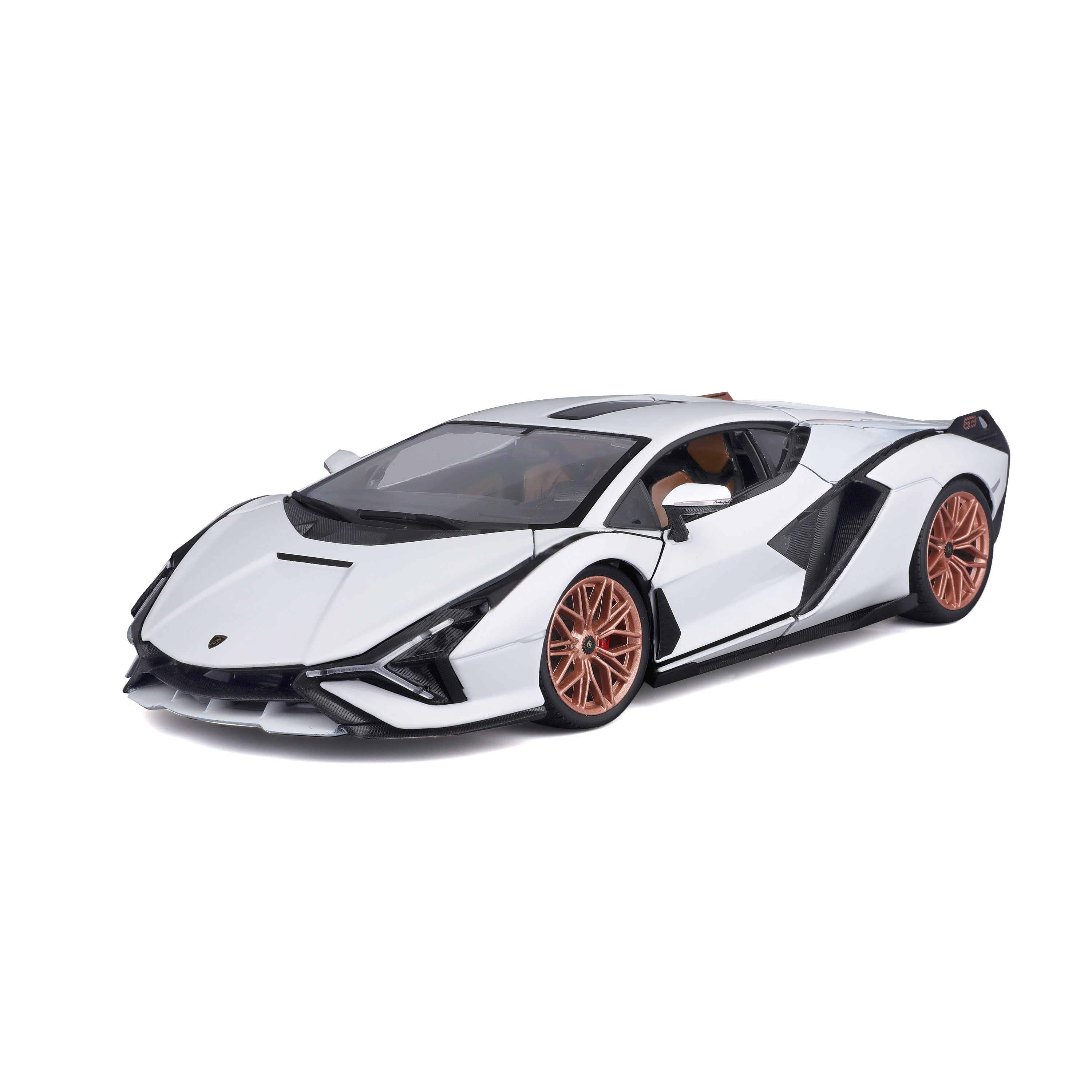 bburago-lamborghini-si-n-fkp-37-1-18-bianca image 1