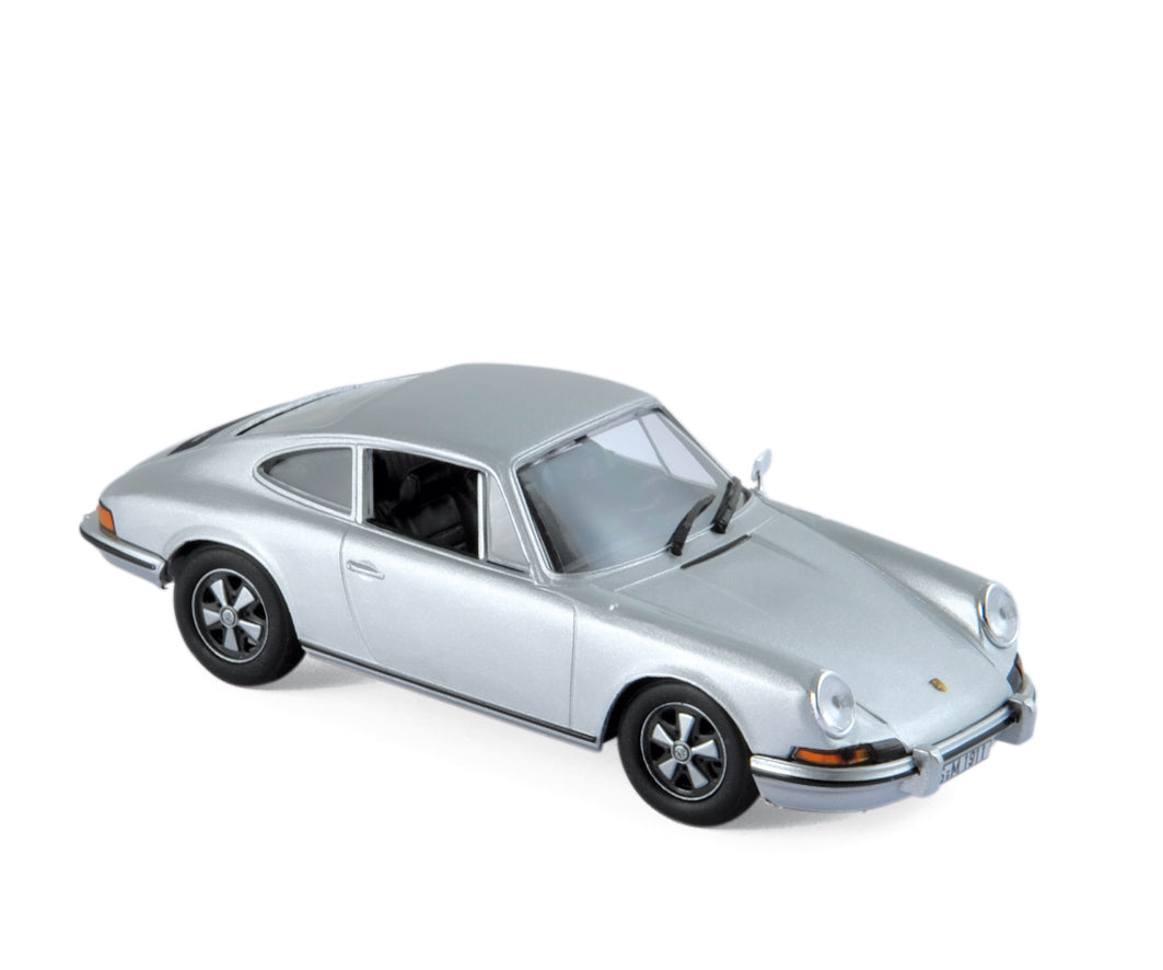 norev-porsche-911-s-2-4-1973-argent-modellino-auto-1-43 image 1