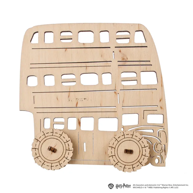 ugears-knight-bus-modello-3d-in-legno-da-colorare-harry-potter-series image 1