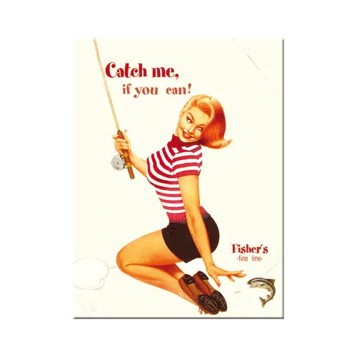 nostalgic-art-pin-up-catch-me-if-you-can-magnete-da-frigo-6x8-cm-2 image 1