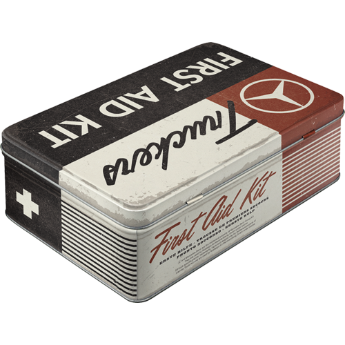 nostalgic-art-daimler-truck-first-aid-kit-scatola-in-metallo-2-5-l-23x16x7-cm image 2