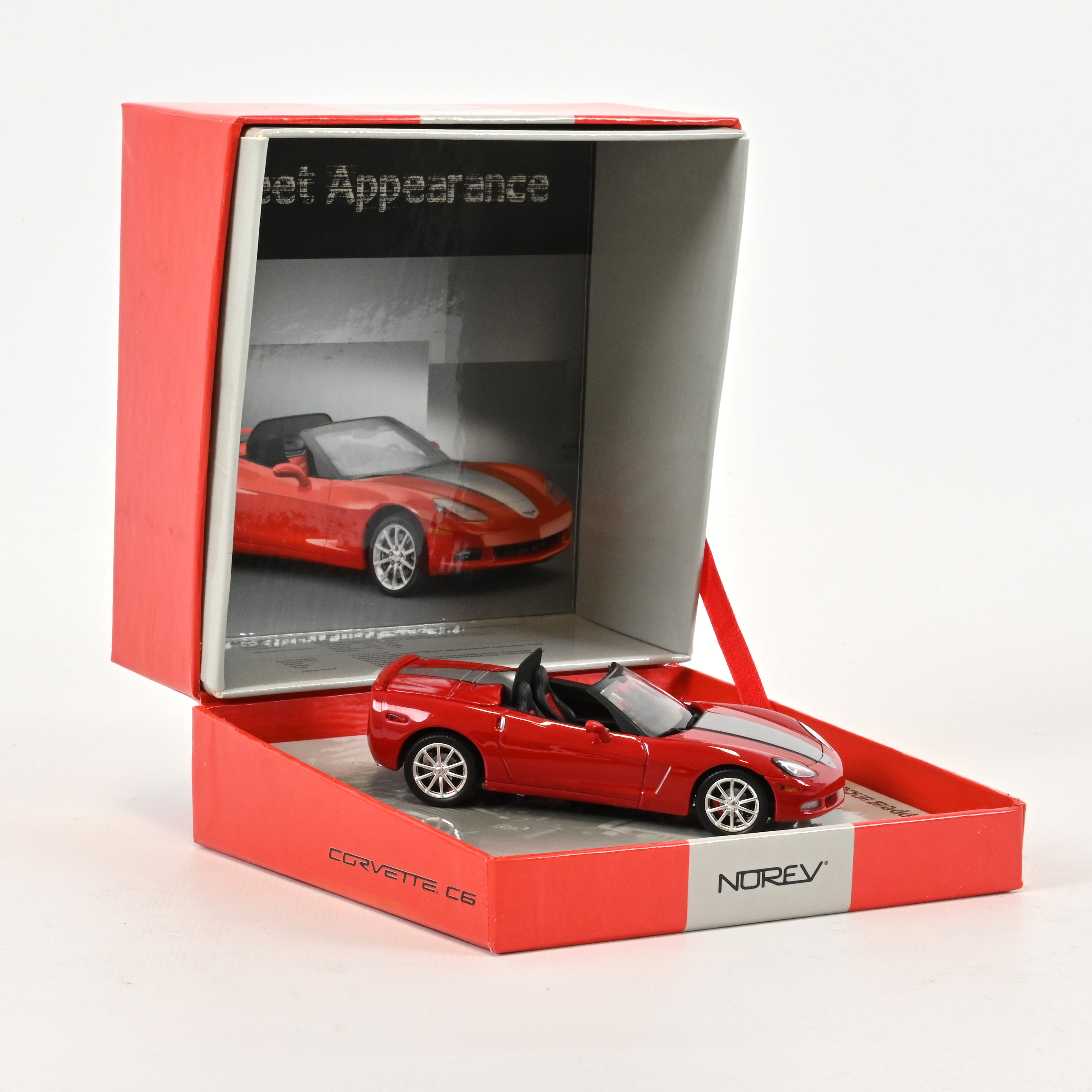 norev-chevrolet-corvette-c6-street-appearance-rossa-automodello-1-43 image 1