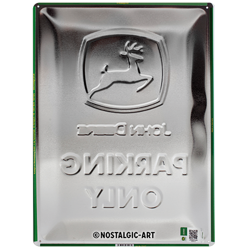 nostalgic-art-john-deere-parking-only-targa-in-metallo-30x40-cm image 3