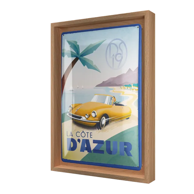 nostalgic-art-ds-la-cote-d-azur-ds19-n-frame-m-edition-24x33-5-cm image 1