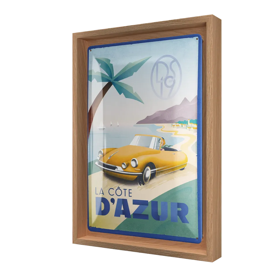 nostalgic-art-ds-la-cote-d-azur-ds19-n-frame-m-edition-24x33-5-cm image 1